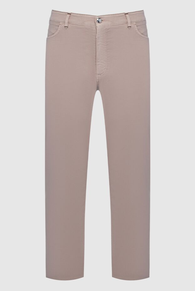 Zilli man men's beige cotton and silk trousers buy with prices and photos 152806 - photo 1