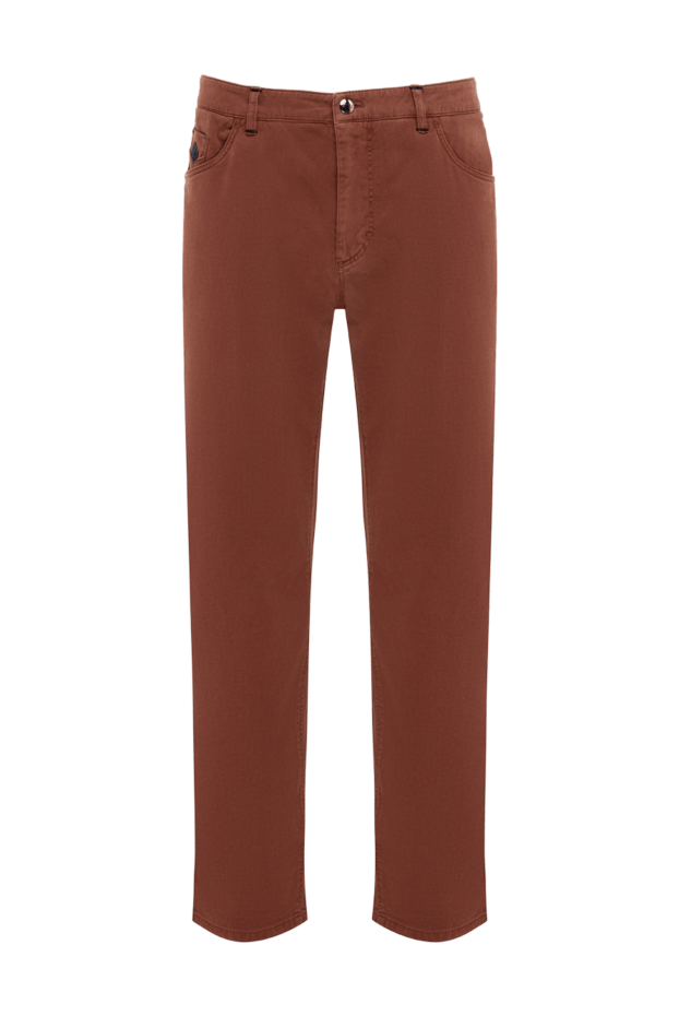 Zilli man men's brown cotton jeans buy with prices and photos 152813 - photo 1