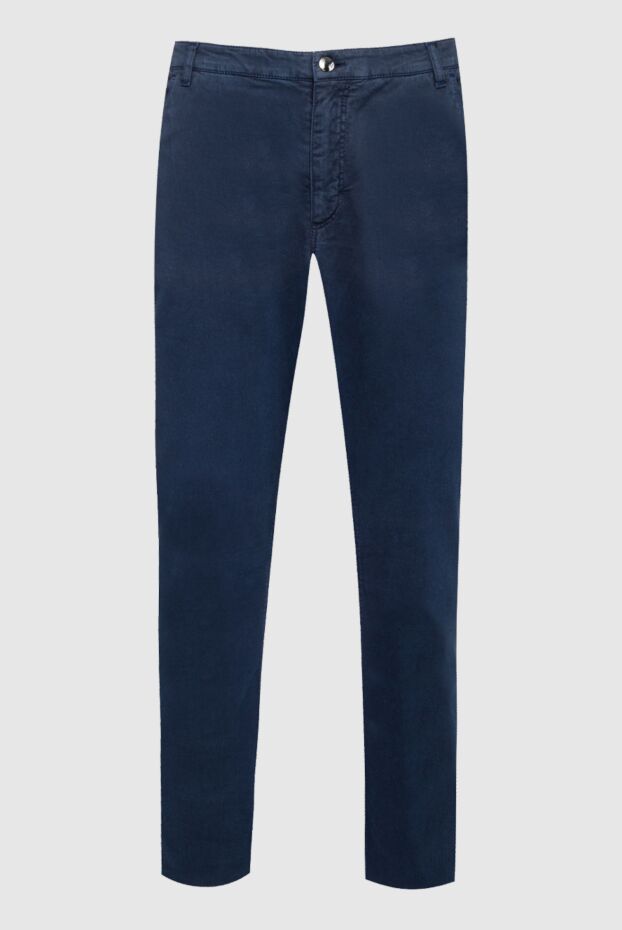 Zilli man men's blue cotton and cashmere trousers buy with prices and photos 152815 - photo 1