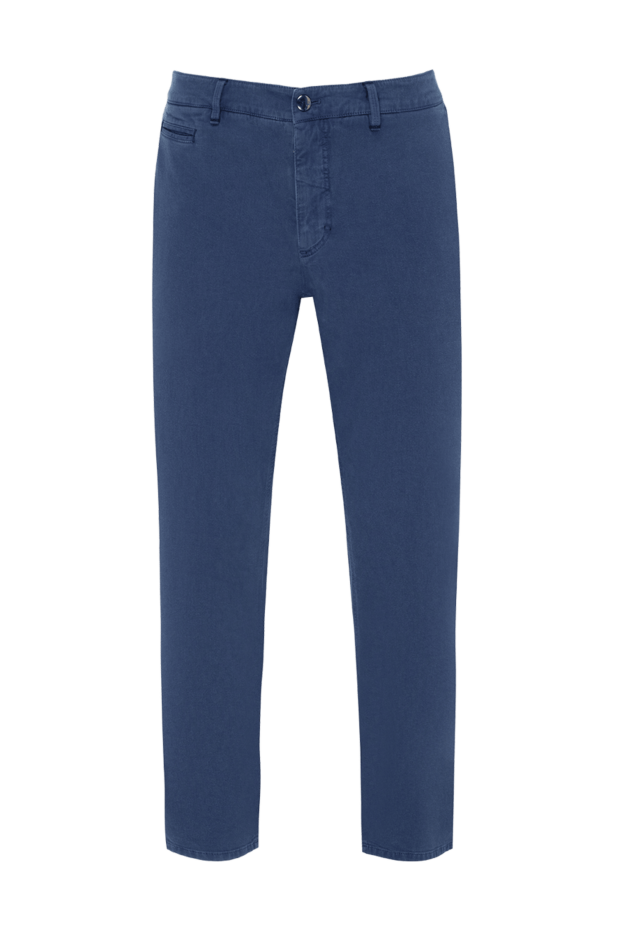 Zilli man men's blue cotton and cashmere trousers buy with prices and photos 152818 - photo 1
