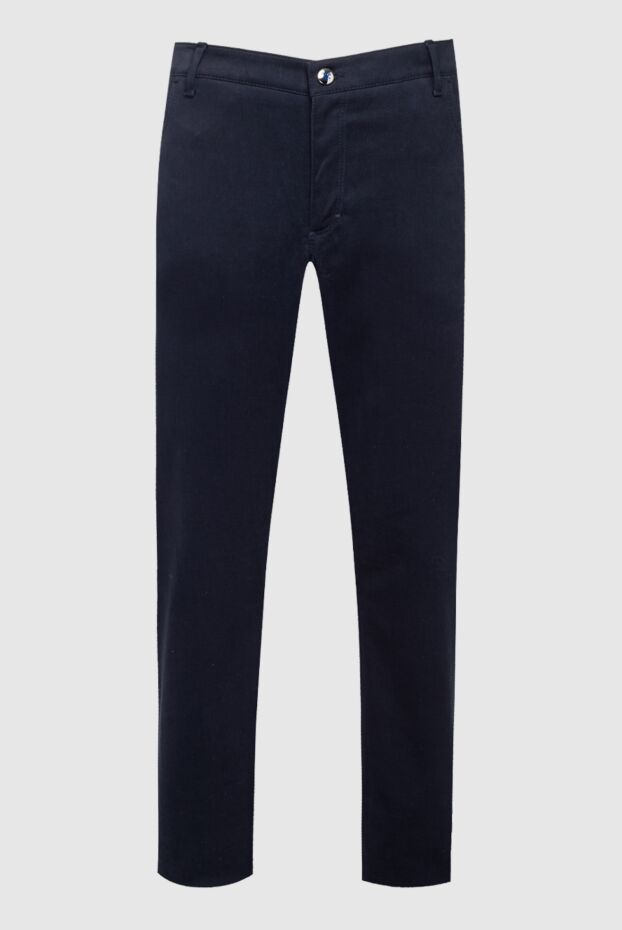 Zilli man men's blue cotton and cashmere trousers buy with prices and photos 152819 - photo 1