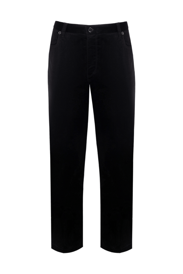Zilli man men's black cotton trousers buy with prices and photos 152820 - photo 1