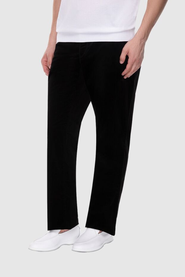 Zilli men's cotton jeans with straight legs and elastic fabric structure 152820 - photo 3