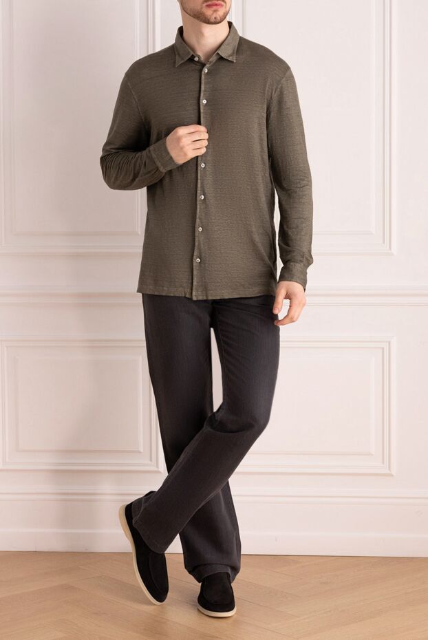 Zilli straight-leg trousers in grey with neat stitching 152853 - photo 2