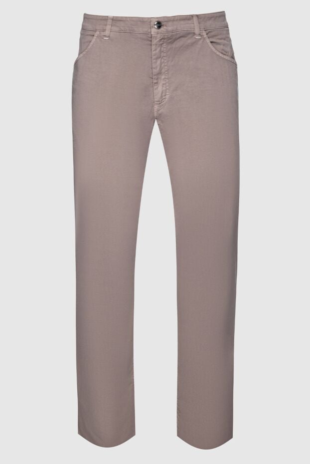 Zilli gray-beige cotton straight-leg jeans (markdown) 195741 - photo 1