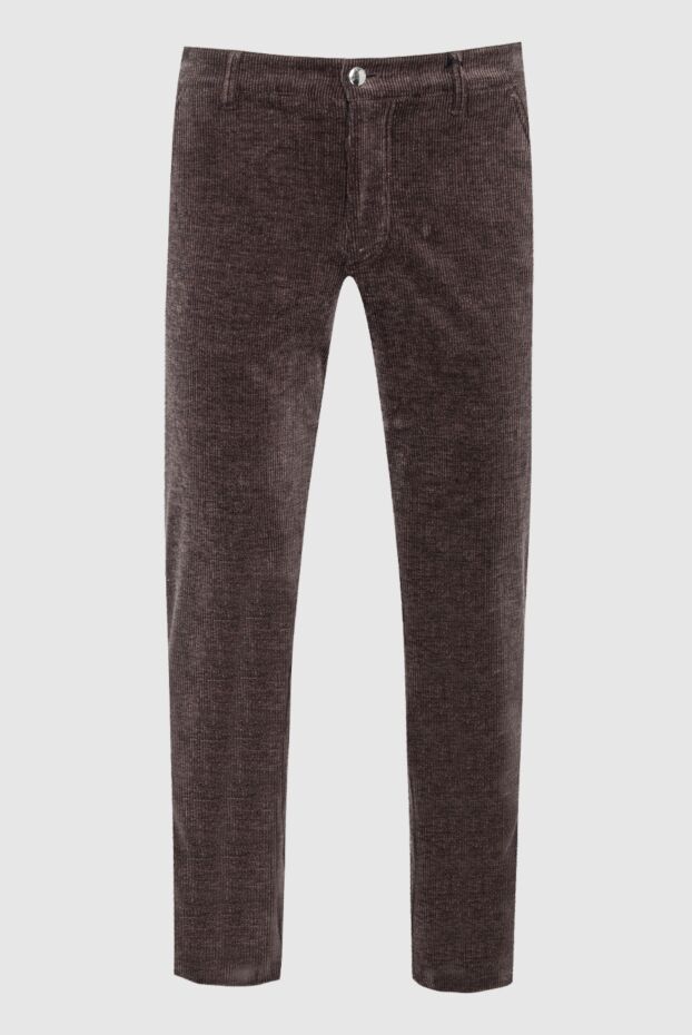 Zilli man men's brown cotton trousers buy with prices and photos 152879 - photo 1