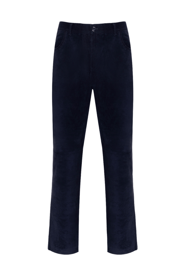 Zilli man blue suede trousers for men buy with prices and photos 152887 - photo 1