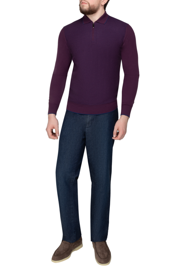 Zilli blue cotton and polyamide jeans for men 152893 - photo 2