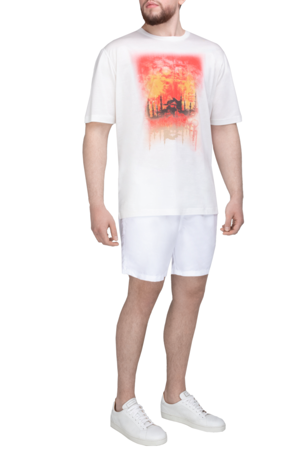 Zilli white cotton t-shirt for men 152923 - photo 2
