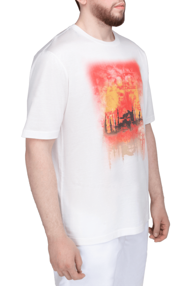 Zilli white cotton t-shirt for men 152923 - photo 3