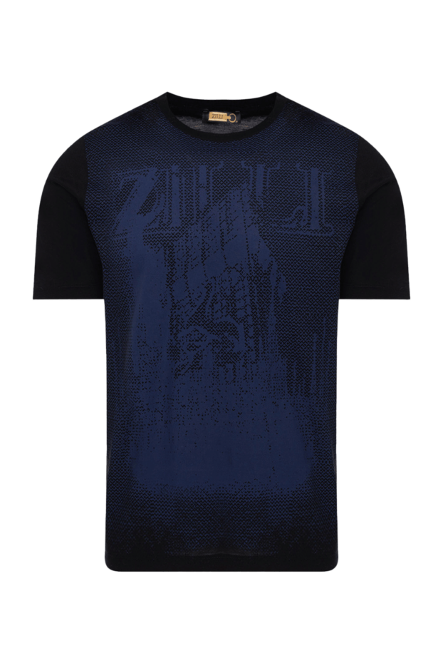 Zilli man cotton t-shirt blue for men buy with prices and photos 152934 - photo 1