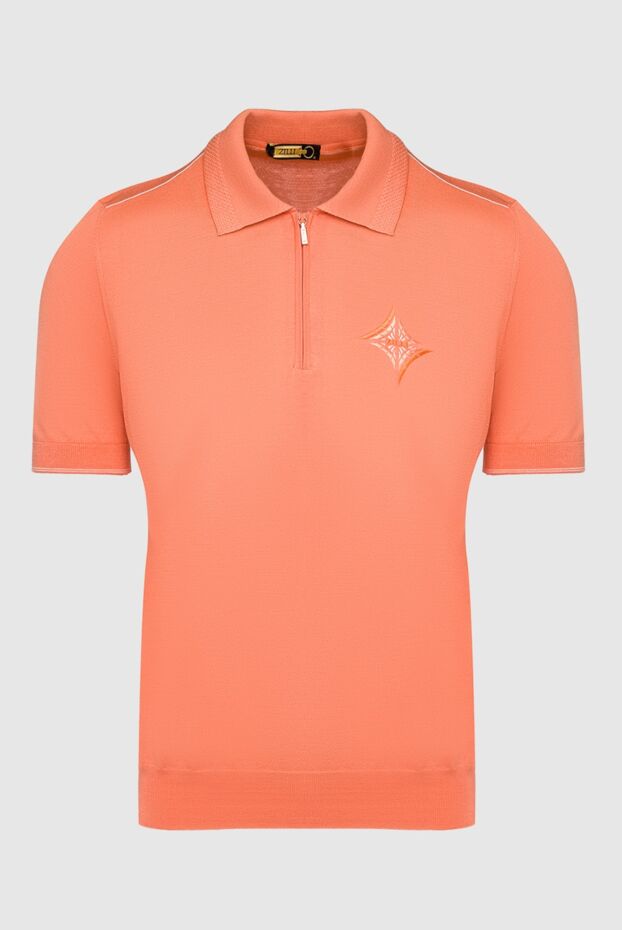 Zilli man cotton and silk polo orange for men buy with prices and photos 152944 - photo 1