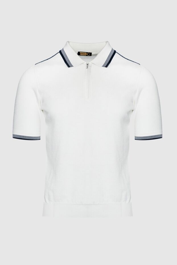 Zilli man cotton and silk polo white for men buy with prices and photos 152987 - photo 1