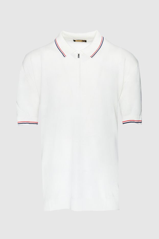 Zilli man silk and viscose polo white for men buy with prices and photos 153000 - photo 1