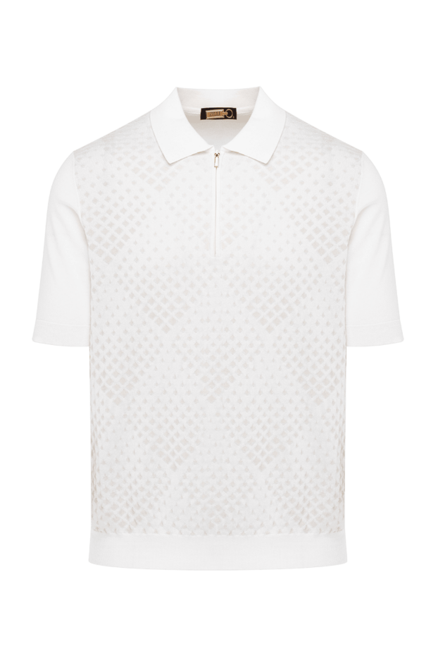 Zilli man silk and viscose polo white for men buy with prices and photos 153005 - photo 1