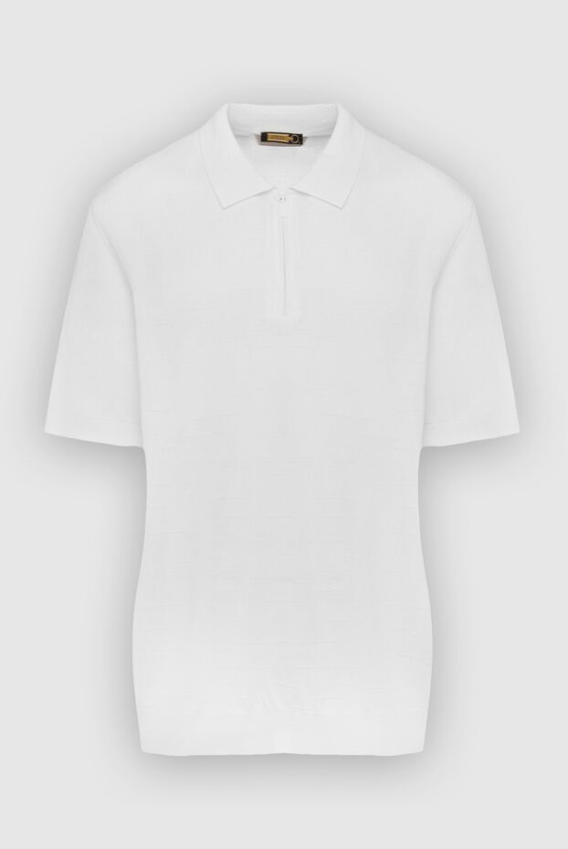Zilli man silk and viscose polo white for men buy with prices and photos 153008 - photo 1