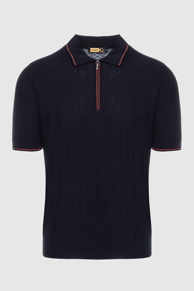 Zilli man cotton polo blue for men buy with prices and photos 153032 - photo 1