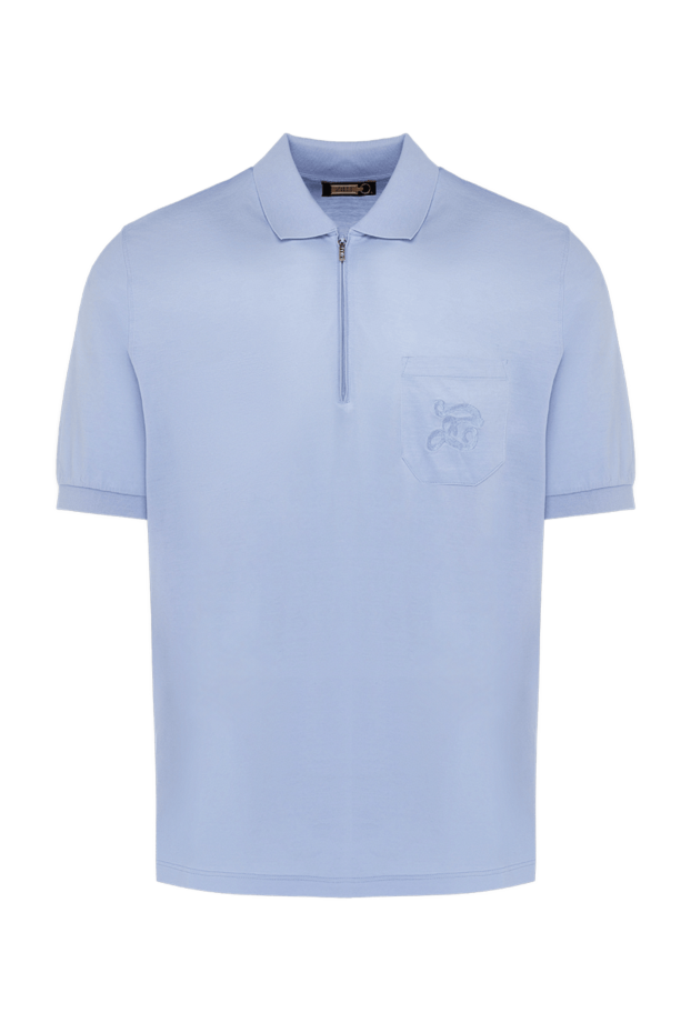 Zilli man blue cotton polo for men buy with prices and photos 153040 - photo 1