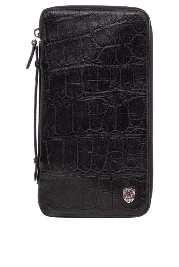 Tardini mens blue alligator leather clutch with a securing handle 153071 - photo 1
