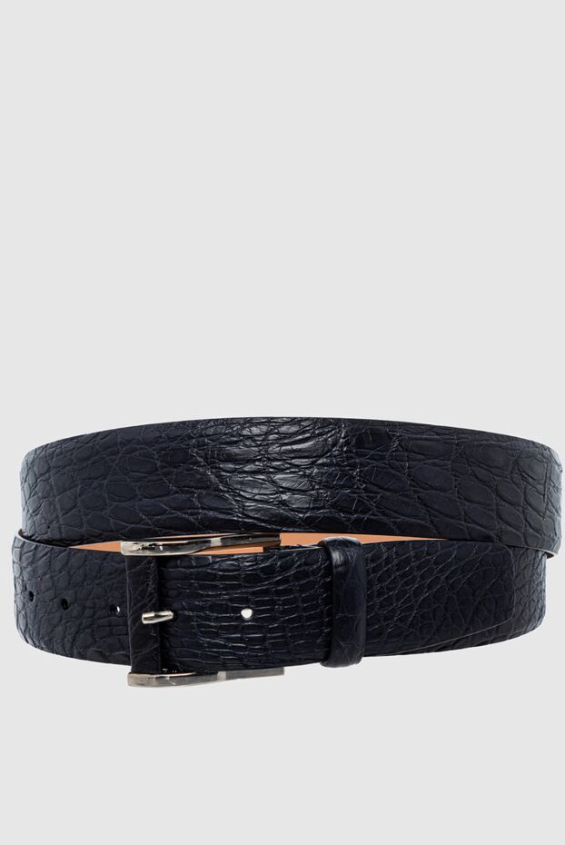 Cesare di Napoli man crocodile leather belt blue for men buy with prices and photos 153089 - photo 1