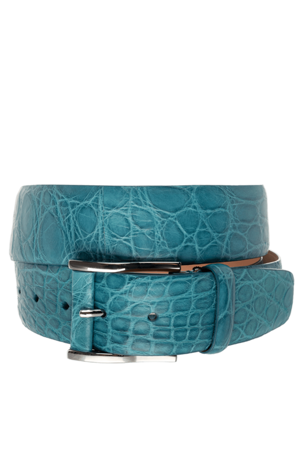 Cesare di Napoli man blue crocodile leather belt for men buy with prices and photos 153091 - photo 1