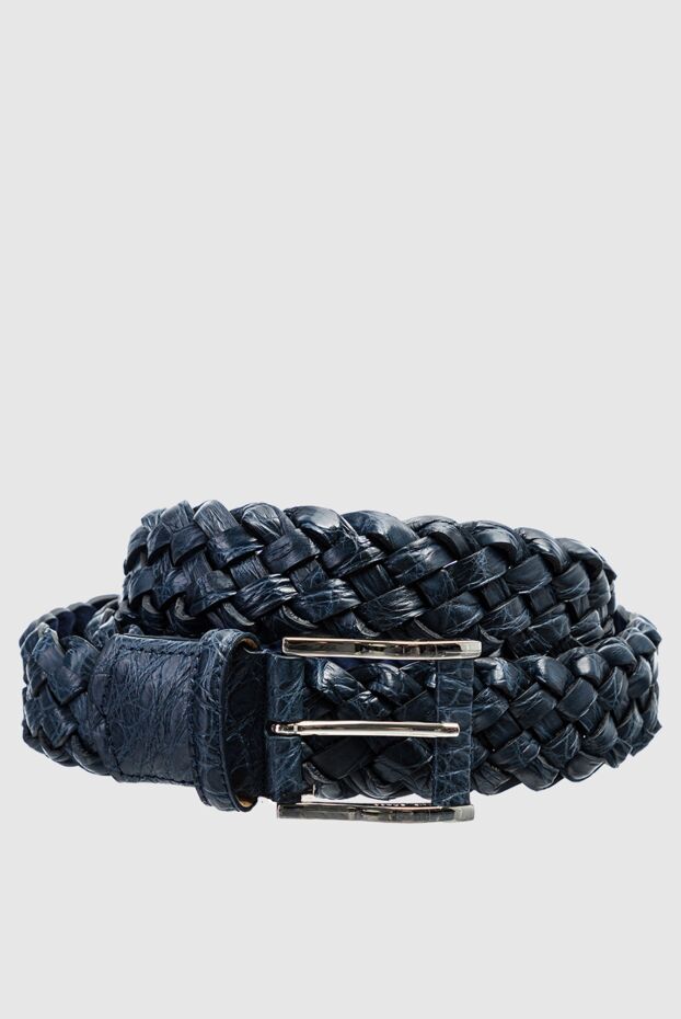 Cesare di Napoli man crocodile leather belt blue for men buy with prices and photos 153094 - photo 1