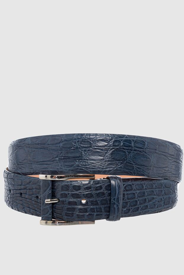 Cesare di Napoli man crocodile leather belt blue for men buy with prices and photos 153095 - photo 1