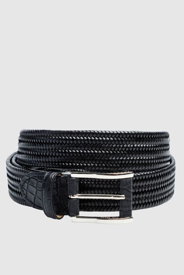 Cesare di Napoli man black leather belt for men buy with prices and photos 153103 - photo 1