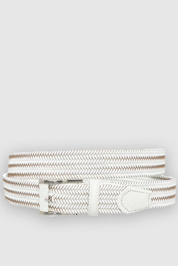 Cesare di Napoli man white leather belt for men buy with prices and photos 153117 - photo 1