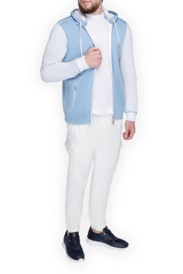 Stefano Ricci men's premium cotton sports jacket with contrast sleeves 153175 - photo 1