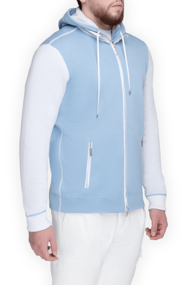 Stefano Ricci men's premium cotton sports jacket with contrast sleeves 153175 - photo 2