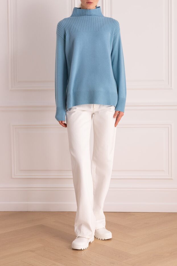 Panicale woman blue cashmere jumper for women buy with prices and photos 153202 - photo 2