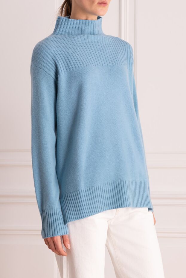 Panicale cashmere jumper blue women's 153202 - photo 3