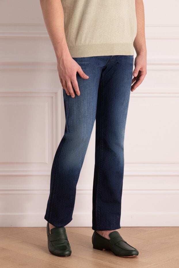 Jacob Cohen jeans in a blue shade with a slight fade and branded trim 153256 - photo 3