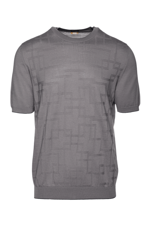 Svevo man cotton short sleeve jumper gray for men buy with prices and photos 153329 - photo 1