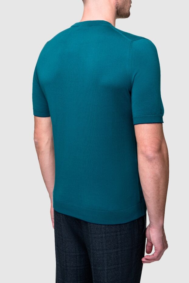 Svevo emerald green linen jumper with short sleeves and textured pattern (markdown) 195721 - photo 3