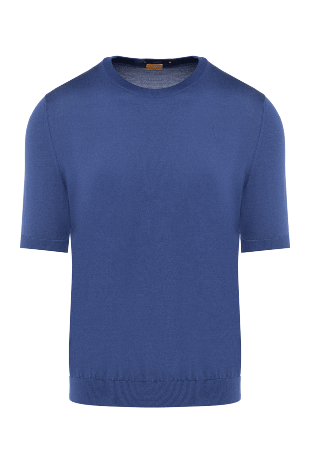 Svevo man silk short sleeve jumper blue for men buy with prices and photos 153332 - photo 1