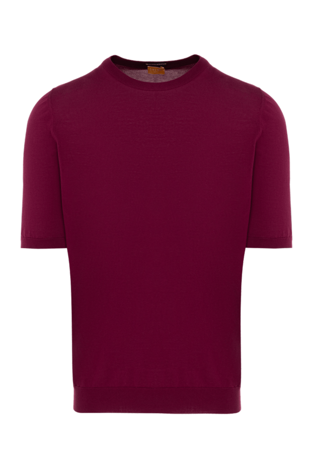 Svevo man cotton short sleeve jumper burgundy for men buy with prices and photos 153344 - photo 1