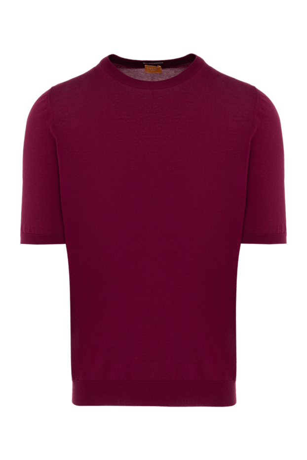 Svevo men's maroon short sleeve soft cotton jumper 195427 - photo 1