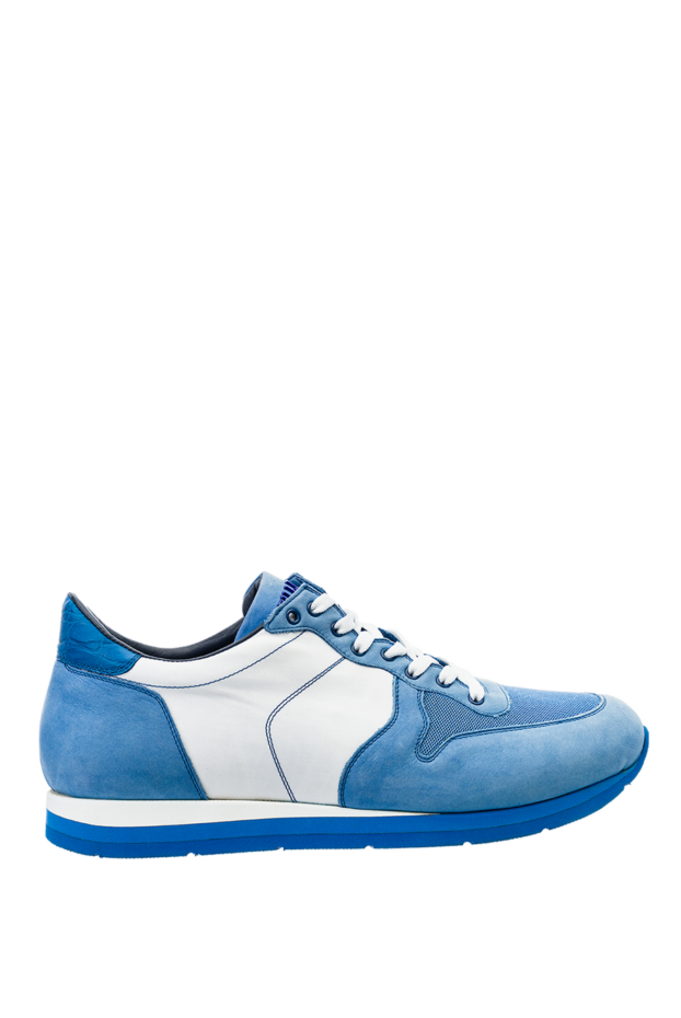 Zilli man blue suede sneakers for men buy with prices and photos 153457 - photo 1