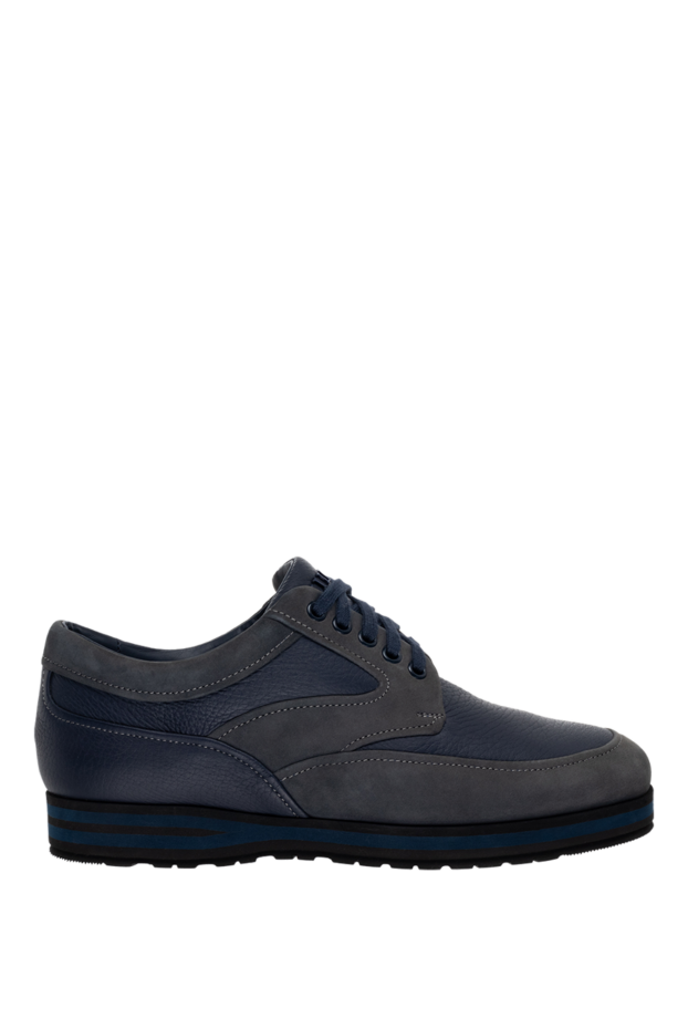 Zilli man sneakers in leather and suede blue for men buy with prices and photos 153460 - photo 1