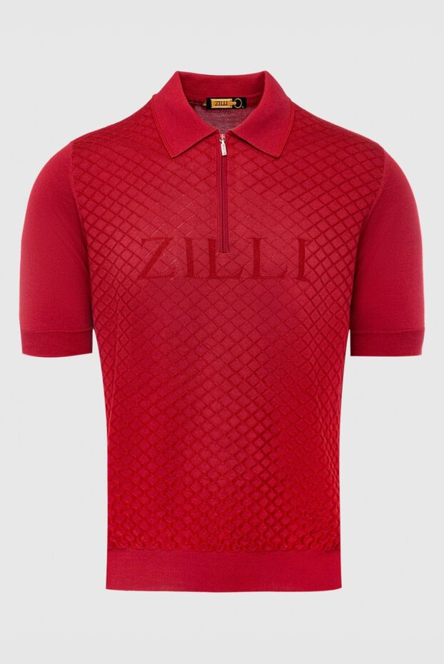 Zilli man cotton and silk polo red for men buy with prices and photos 153531 - photo 1