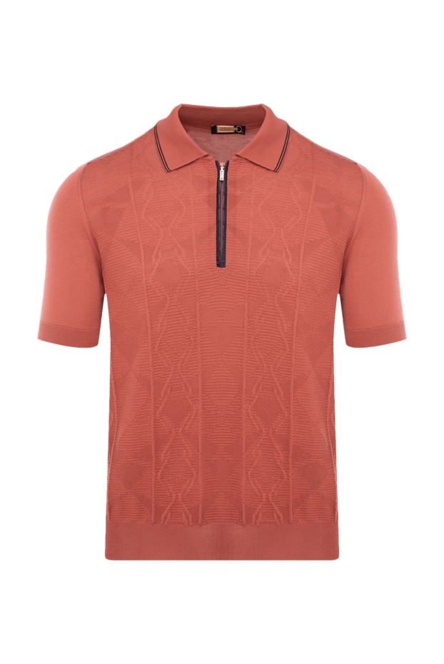 Zilli man polo made of silk and crocodile skin orange for men buy with prices and photos 153569 - photo 1