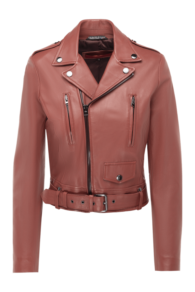 Giorgio&Mario woman women's pink genuine leather jacket buy with prices and photos 153600 - photo 1