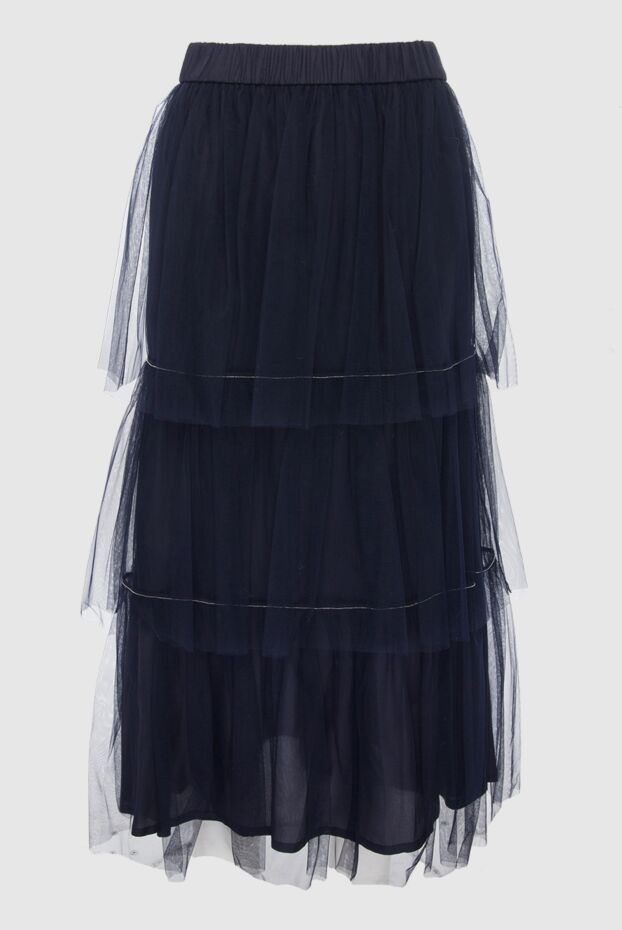 Peserico женские юбка из полиамида синяя женская купить с ценами и фото 153624 - фото 1