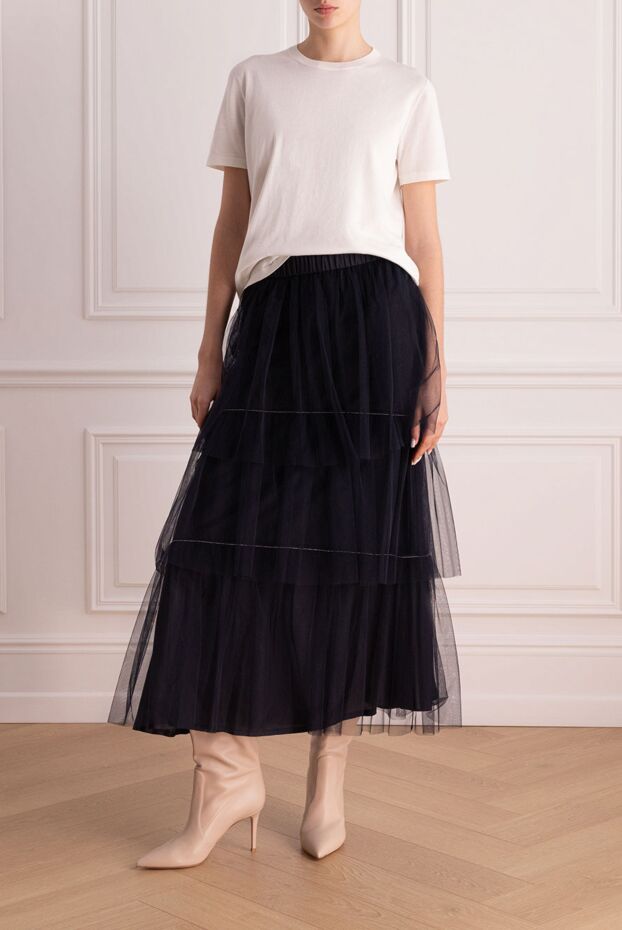 Peserico woman blue polyamide skirt for women buy with prices and photos 153624 - photo 2