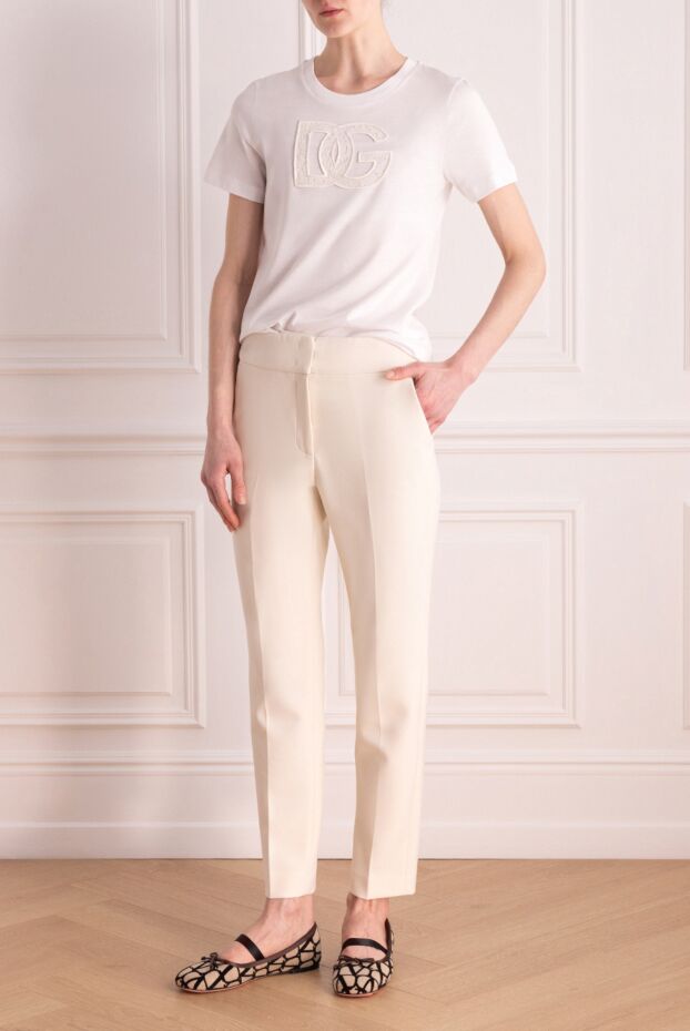 Peserico woman women's trousers white buy with prices and photos 153635 - photo 2