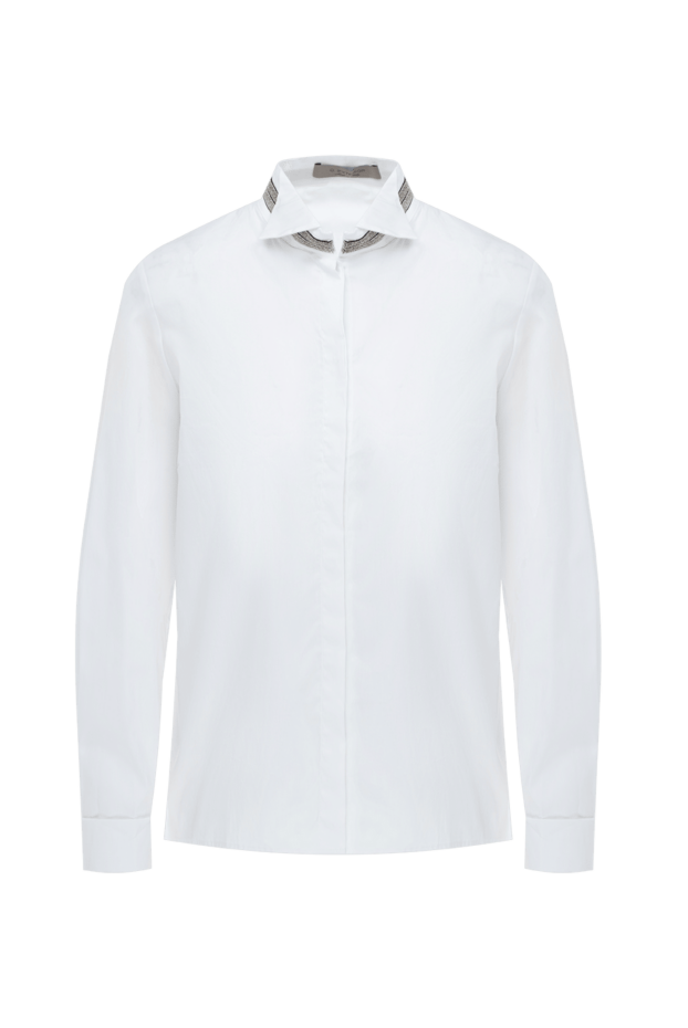 D.Exterior woman white cotton and polyamide shirt for women buy with prices and photos 153709 - photo 1