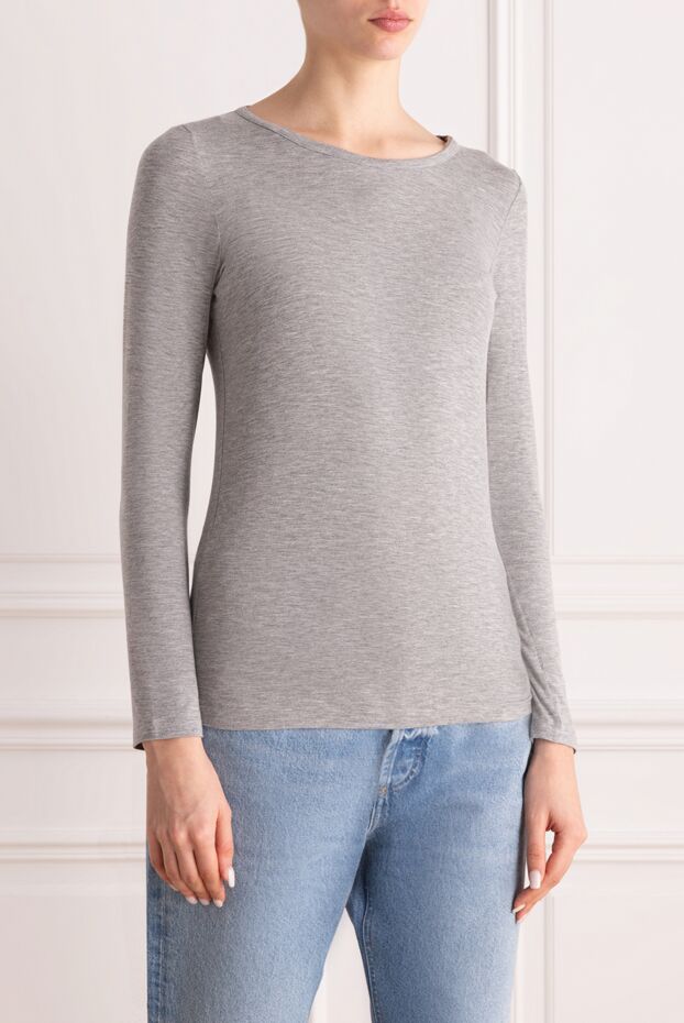 Gran Sasso women's viscose jumper in a melange with a soft texture 153806 - photo 3