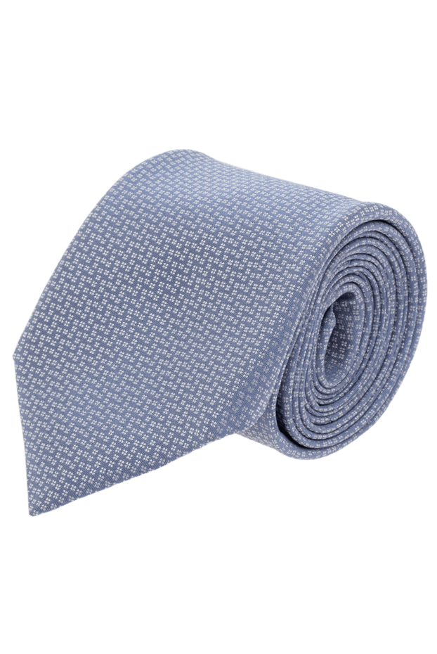 Corneliani мужские галстук из шелка голубой мужской купить с ценами и фото 153838 - фото 1